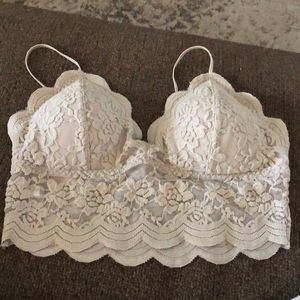Champagne lace bralette